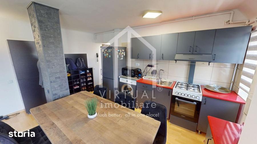 Apartament 2 camere - 41 mp utili + balcon, mobilat si utilat - 4