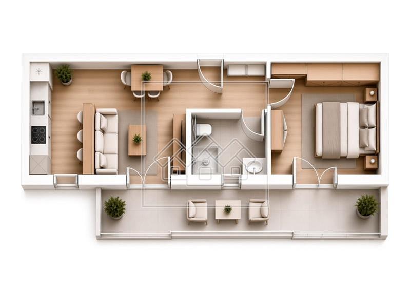 Apartament cu 2 camere decomandat în Hipodrom 4