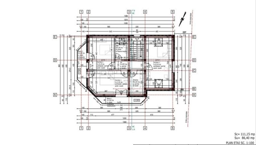Casă cu 5 camere cu Teren 541 Mp în Bod