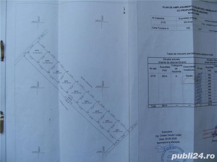 Teren de 644 mp, în Copăceni