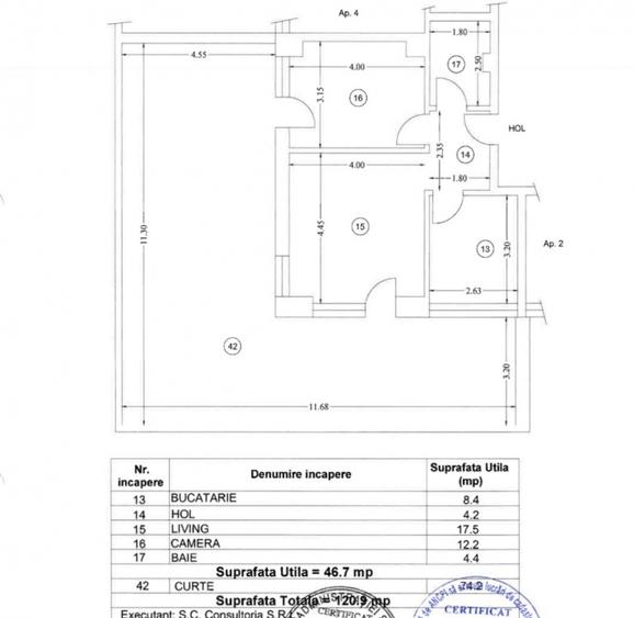 Apartament la PISCINĂ, curte proprie, finalizat, Parcare bonus - 14