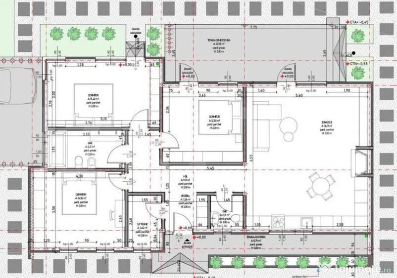Casă cu 3 camere cu Teren 630 Mp în Săldăbagiu de Munte