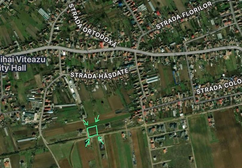 Teren de 1000 mp, în Mihai Viteazu