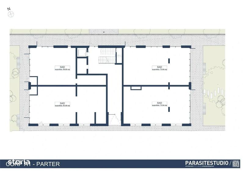 Spațiu comercial, de 73 mp, în Central