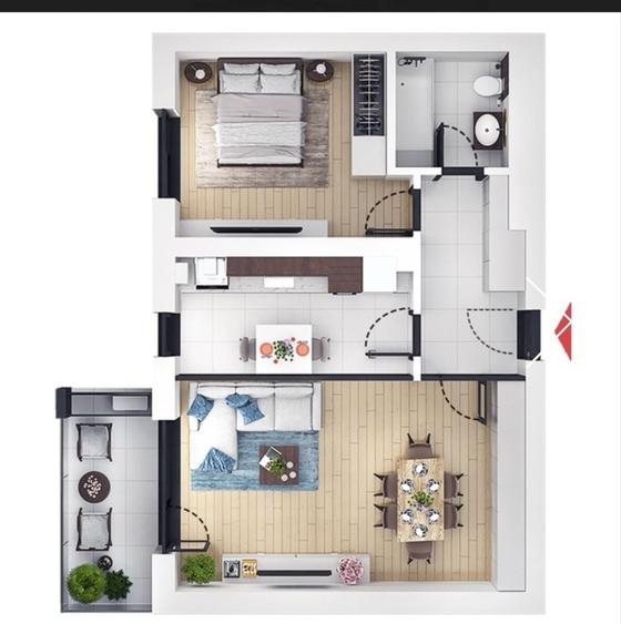 Apartament cu 2 camere decomandat în Timișoara