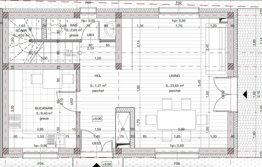 Duplex cu 4 camere cu Canalizare în Someșeni