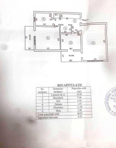 Apartament cu 2 camere decomandat în Școlilor