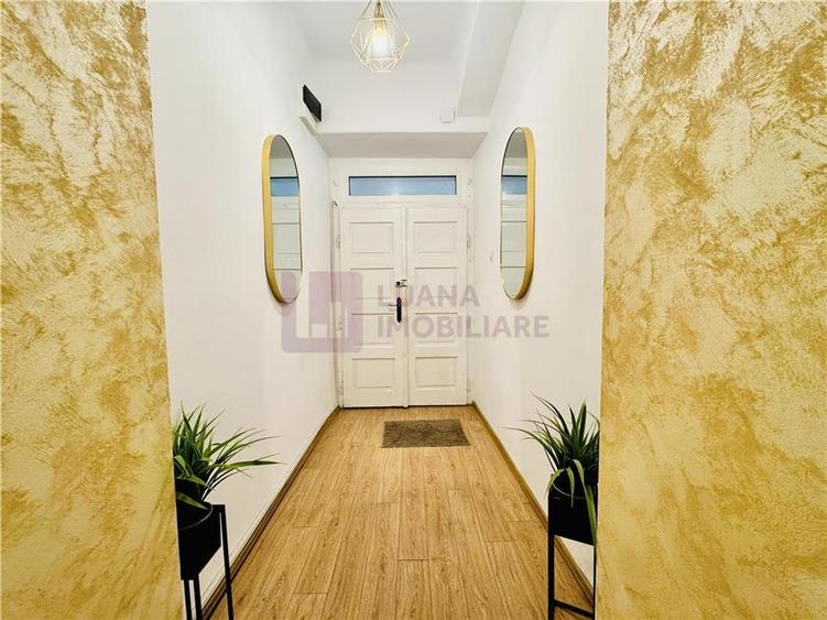 Apartament cu 3 camere semidecomandat, mobilat în Ultracentral