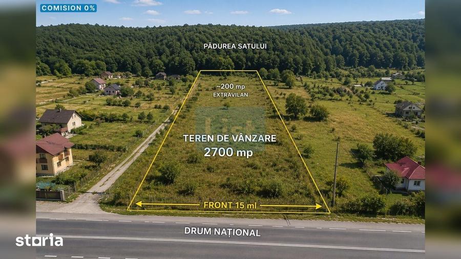 Teren de 2700 mp, în Gilău