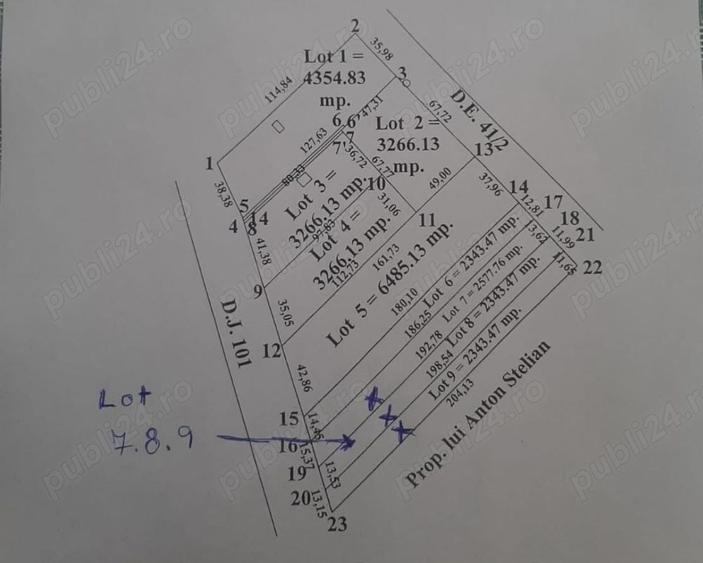 Teren de 7265 mp, în Siliștea Snagovului