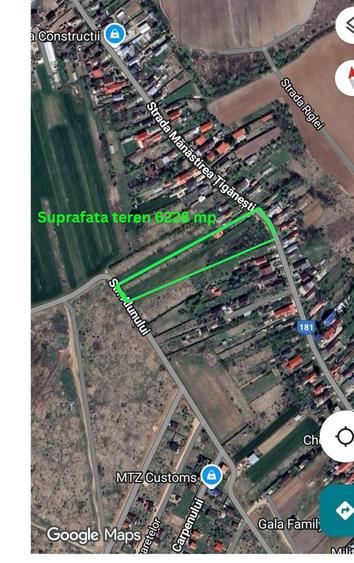 Teren Construcții intravilan de 3114 mp, în Ciolpani