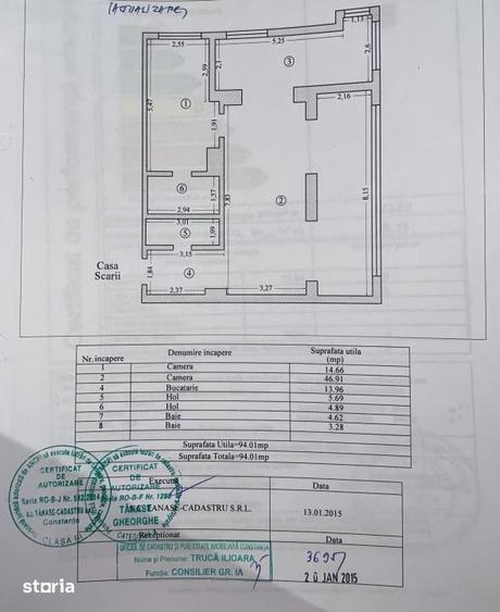 Apartament cu 3 camere în Inel I