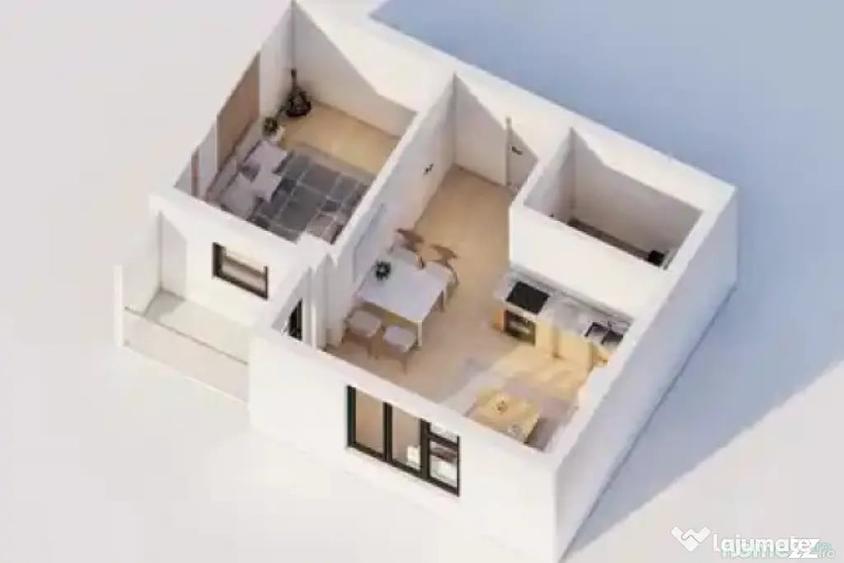 Apartament cu 2 camere decomandat în Central