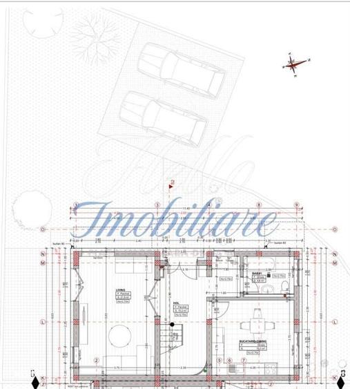 Triplex 4 camere 112.7 mp si teren 256 mp in Floresti zona Terra - 2