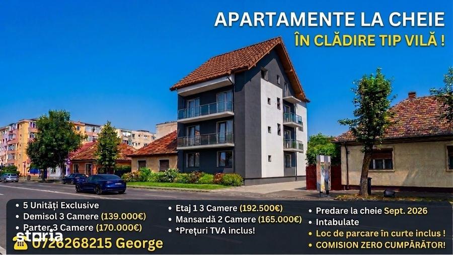 Apartament cu 3 camere decomandat în Tractorul