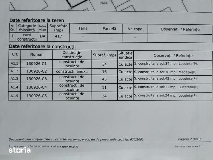 Teren de 417 mp, în Țiglina 1