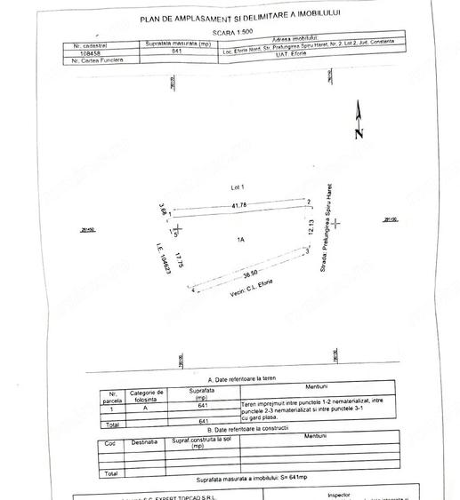 Teren intravilan 641 mp Eforie Nord 38.000 | Comision 0% - 6