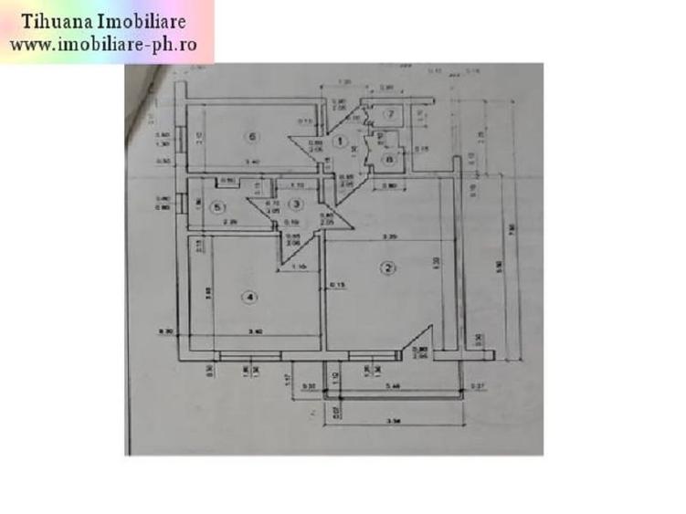 Apartament cu 2 camere semidecomandat în Nord