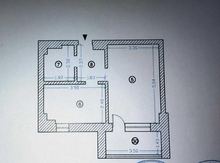 Apartament cu 2 camere decomandat în Faleza Nord
