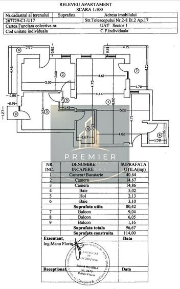 Apartament cu 3 camere decomandat în Aviației