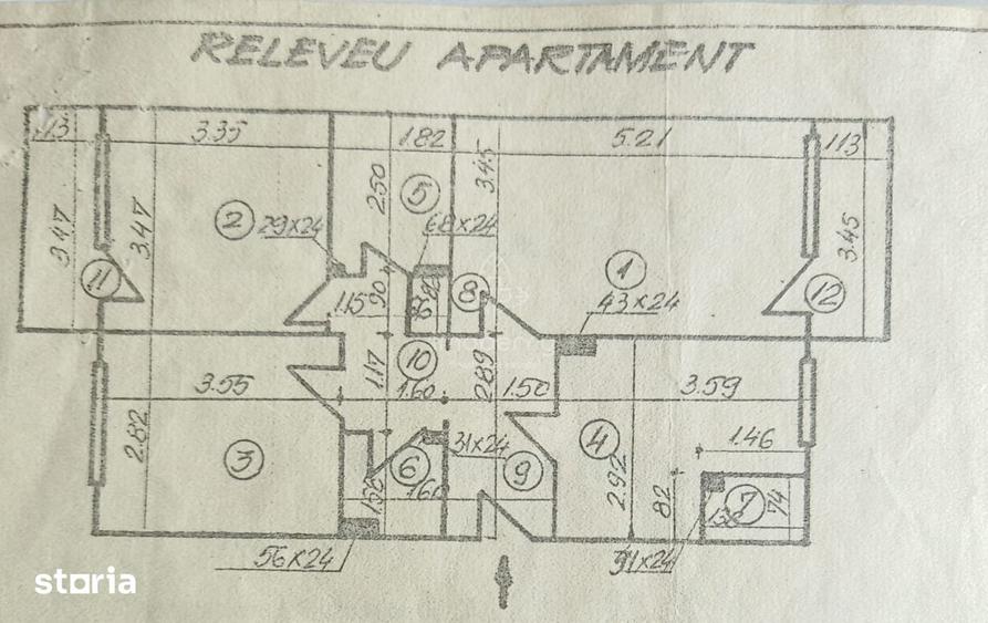 Apartament cu 3 camere decomandat, mobilat în Militari