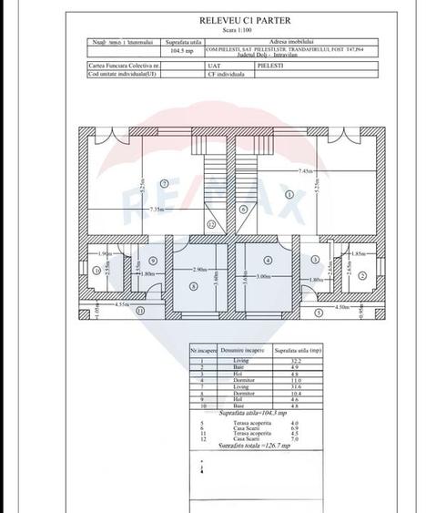 Duplex cu 6 camere cu Teren 495 Mp în Exterior Est