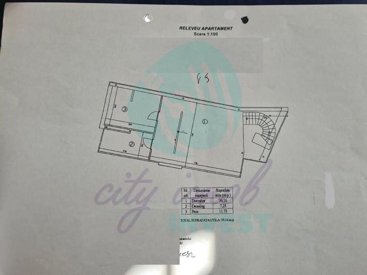 Penthouse cu 2 camere semidecomandat, mobilat în Aviatorilor
