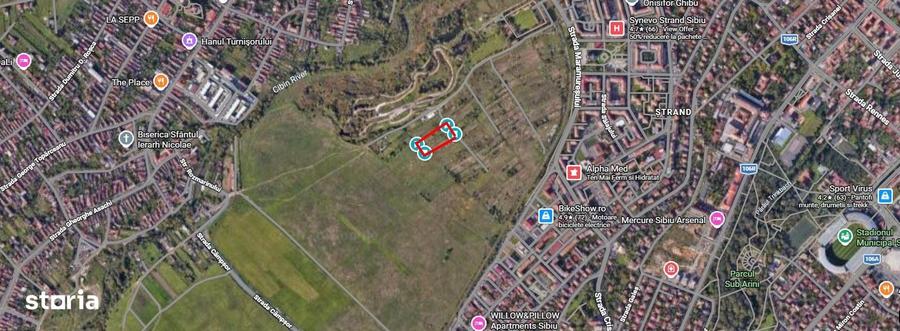 Teren de 4000 mp, în Central