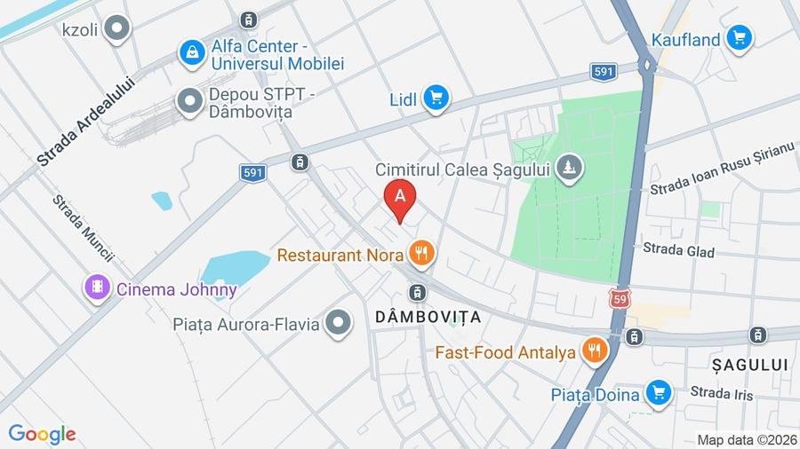Apartament cu 2 camere semidecomandat, mobilat în Șagului