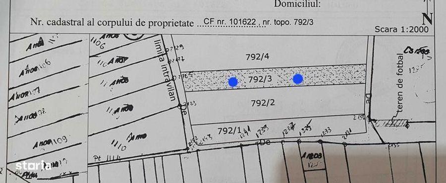 Teren de 2600 mp, în Halmeu