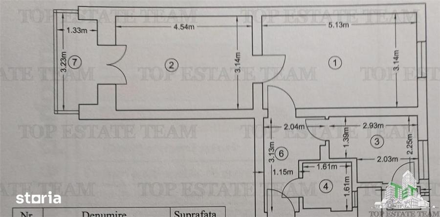 Apartament cu 2 camere semidecomandat în Tei