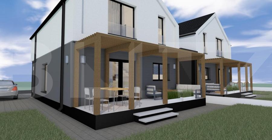 Duplex cu 4 camere cu Canalizare în Moșnița Nouă