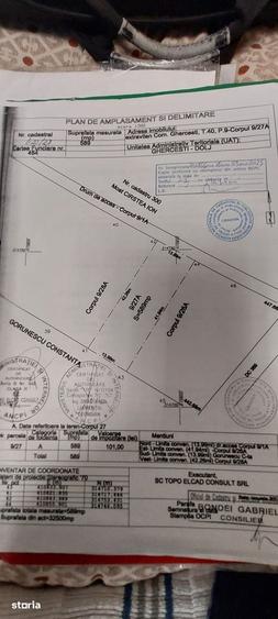 Teren de 589 mp, în Ghercești