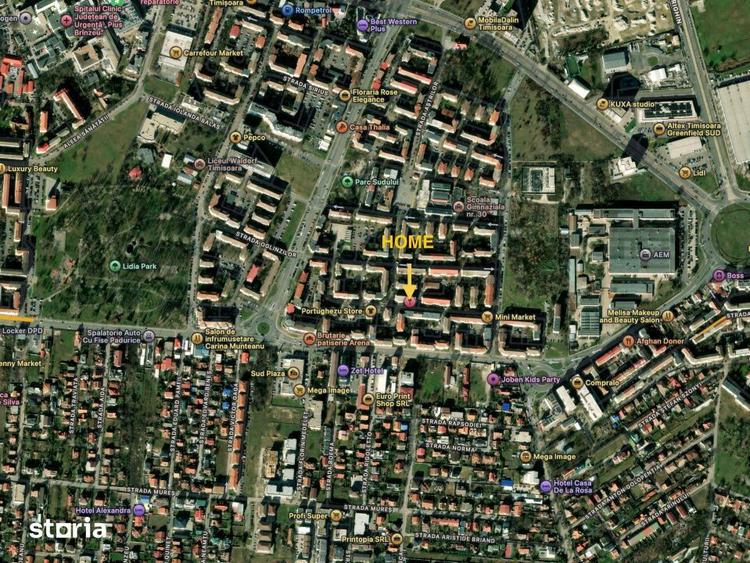 Apartament cu 2 camere, mobilat în Soarelui
