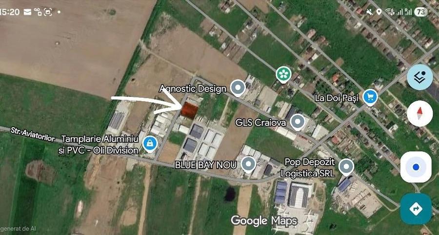 Teren Construcții intravilan de 2000 mp, în Aeroport