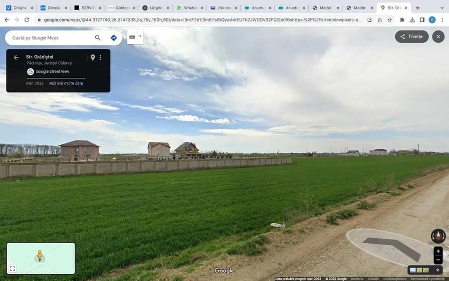 Teren Construcții intravilan de 500 mp, în Frumușani