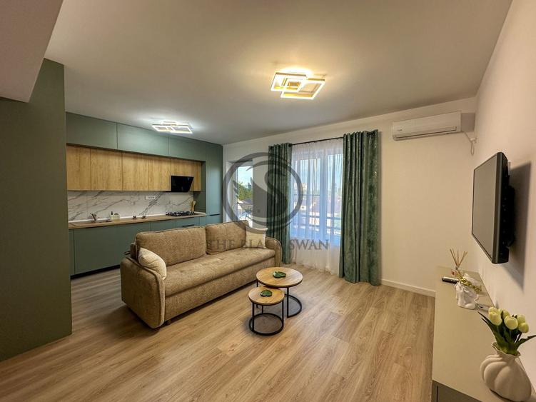 Apartament cu 2 camere semidecomandat, mobilat în Nord