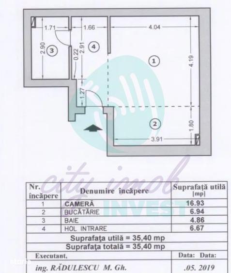 Garsonieră, mobilată în Parcul Carol
