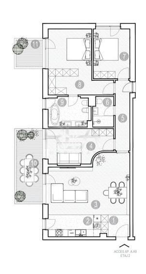 Apartament cu 4 camere semidecomandat în Grivița