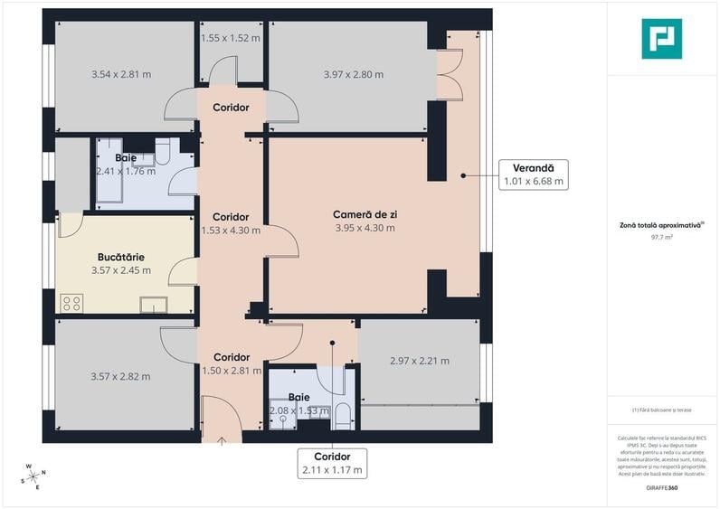 Apartament cu 5 camere decomandat, mobilat în Polivalentă