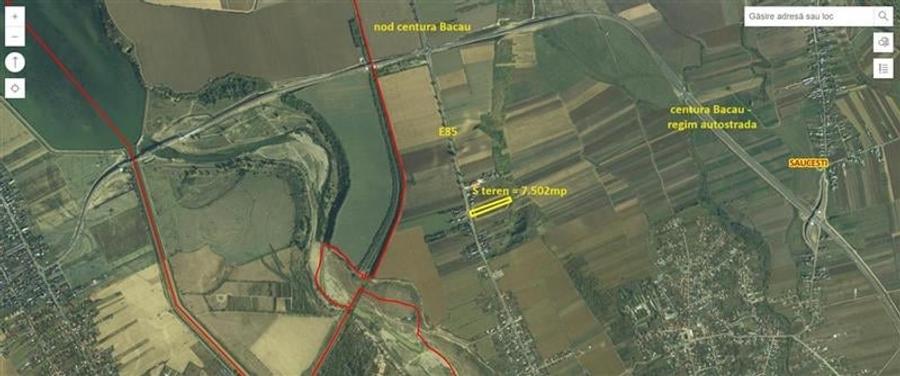 Teren Construcții intravilan de 7502 mp, în Exterior Nord