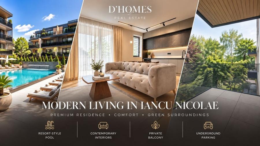 Apartament cu 2 camere semidecomandat, mobilat în Iancu Nicolae