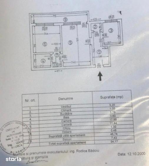 Apartament cu 2 camere semidecomandat în 1 Mai