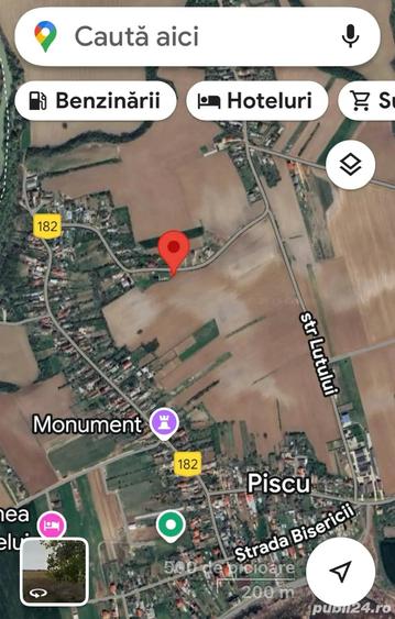 Teren de 555 mp, în Piscu