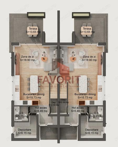 Duplex cu 4 camere | Pozitie excelenta | Asfalt | Statie de autobuz - 4