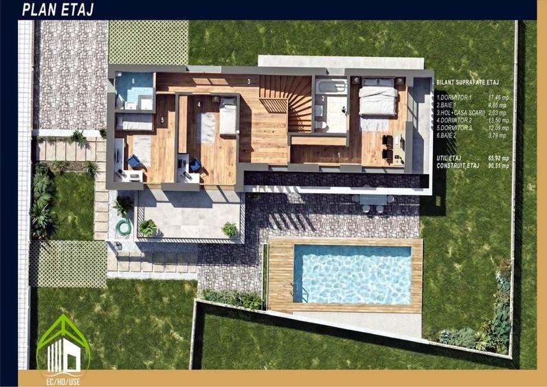 Casă cu 4 camere în Sânnicoară