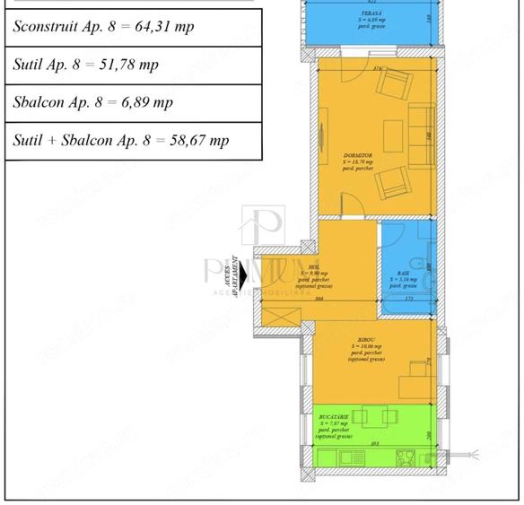 Apartament cu 2 camere decomandat în Mehala