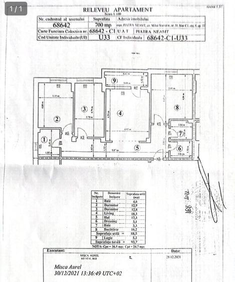 Apartament cu 3 camere decomandat în Calea Romanului