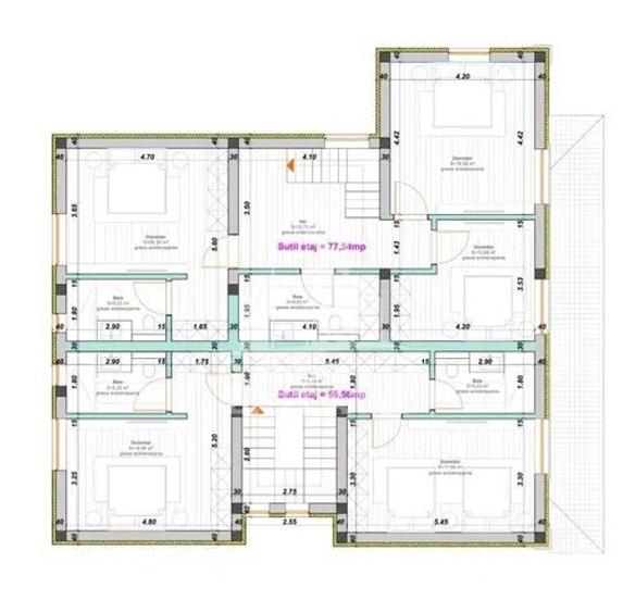 Duplex cu 5 camere cu Canalizare în Giarmata