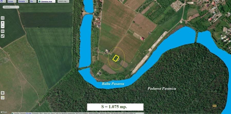 Teren Construcții intravilan de 1075 mp, în Găneasa
